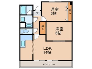 ビューテラス富貴の物件間取画像